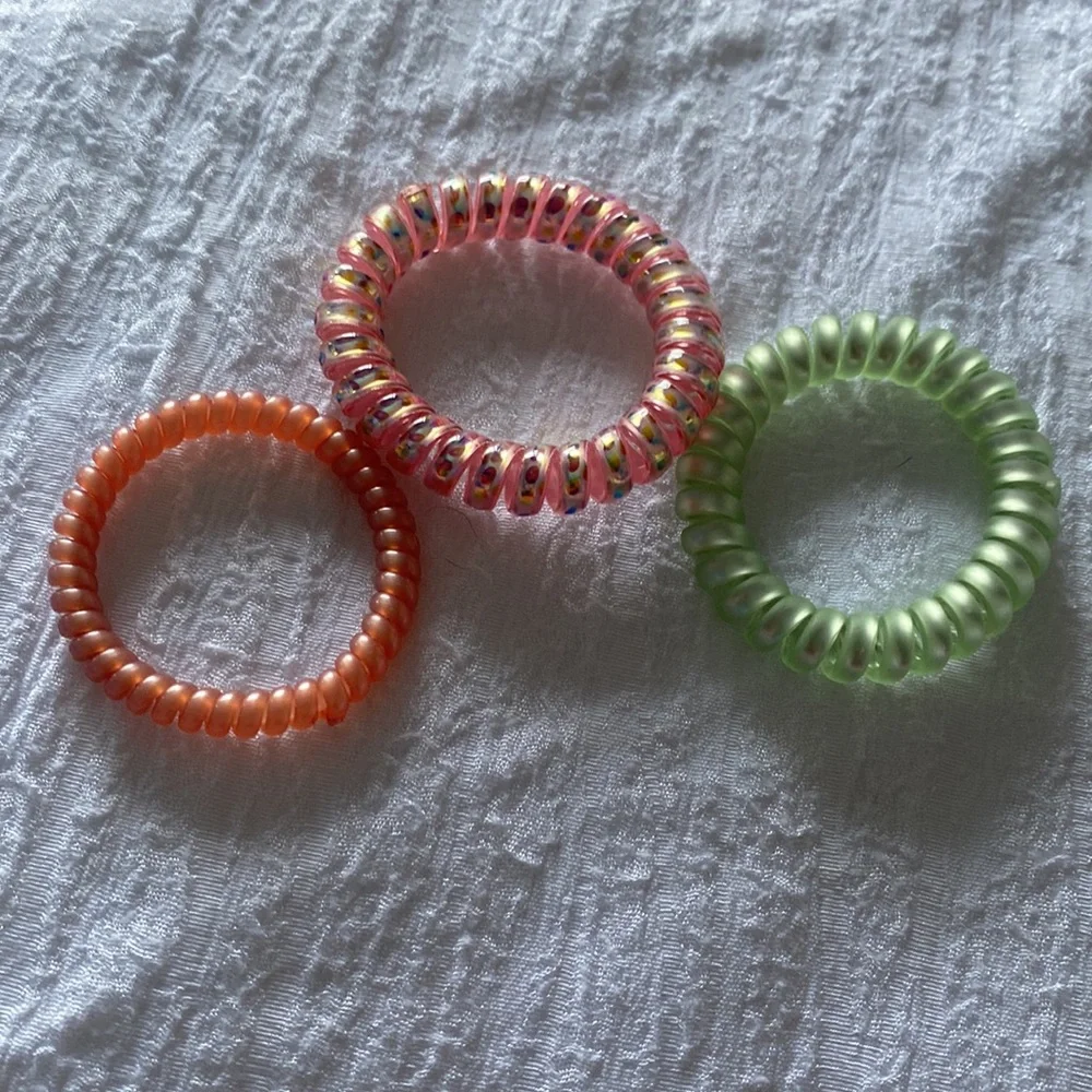 Bag of Kids’ Jewelry - 4 Bracelets, 1 pair earrings and 2 rings